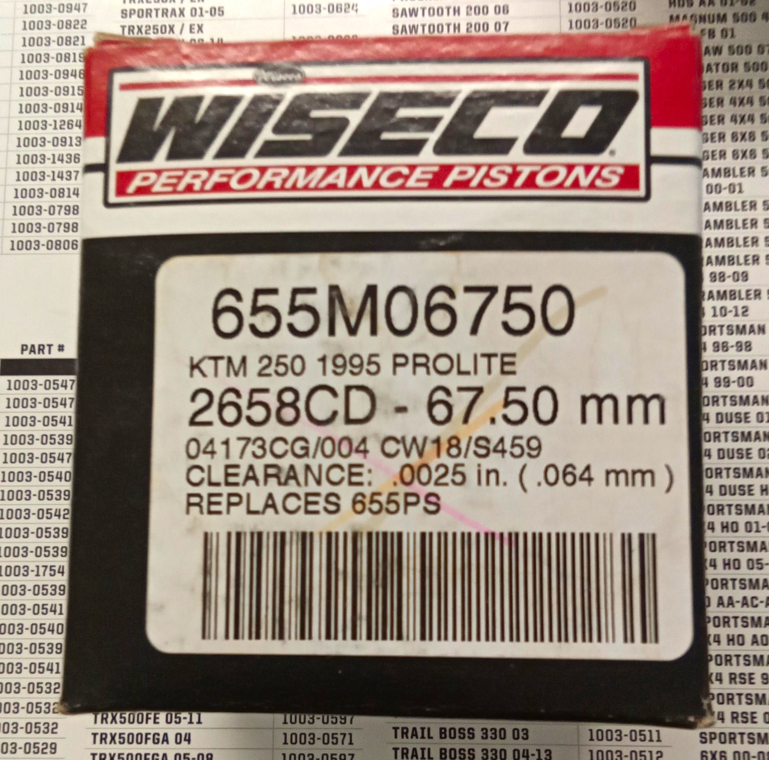 Wiseco Piston Kit 655M06750 Wiseco Piston Kit 655M06750