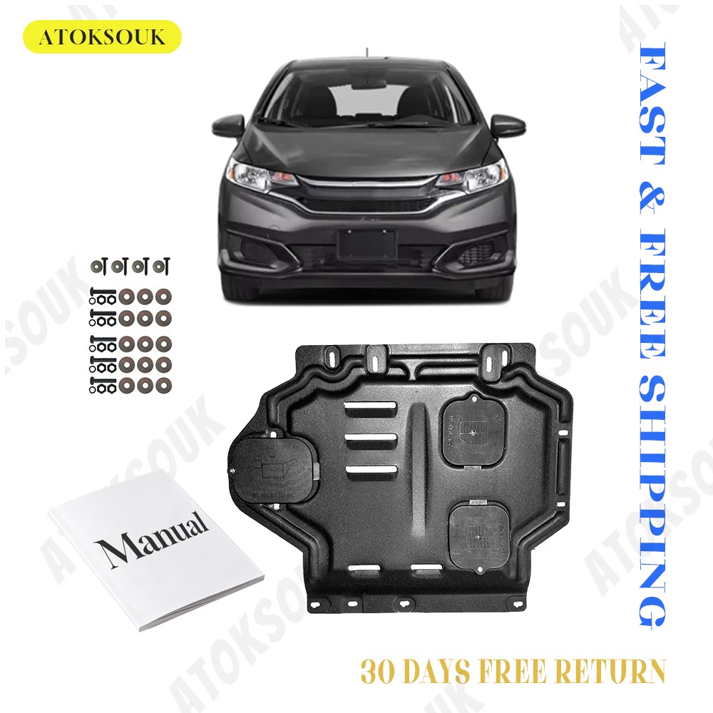 Engine Splash Shield For Honda Fit 2009-2020 Skid Plate With Instruction