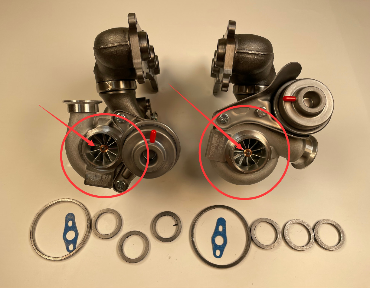 for 700HP Twin VIV V3 Turbos TD04L 17T 11 Billet BMW 335is 335i 335xi N54B30