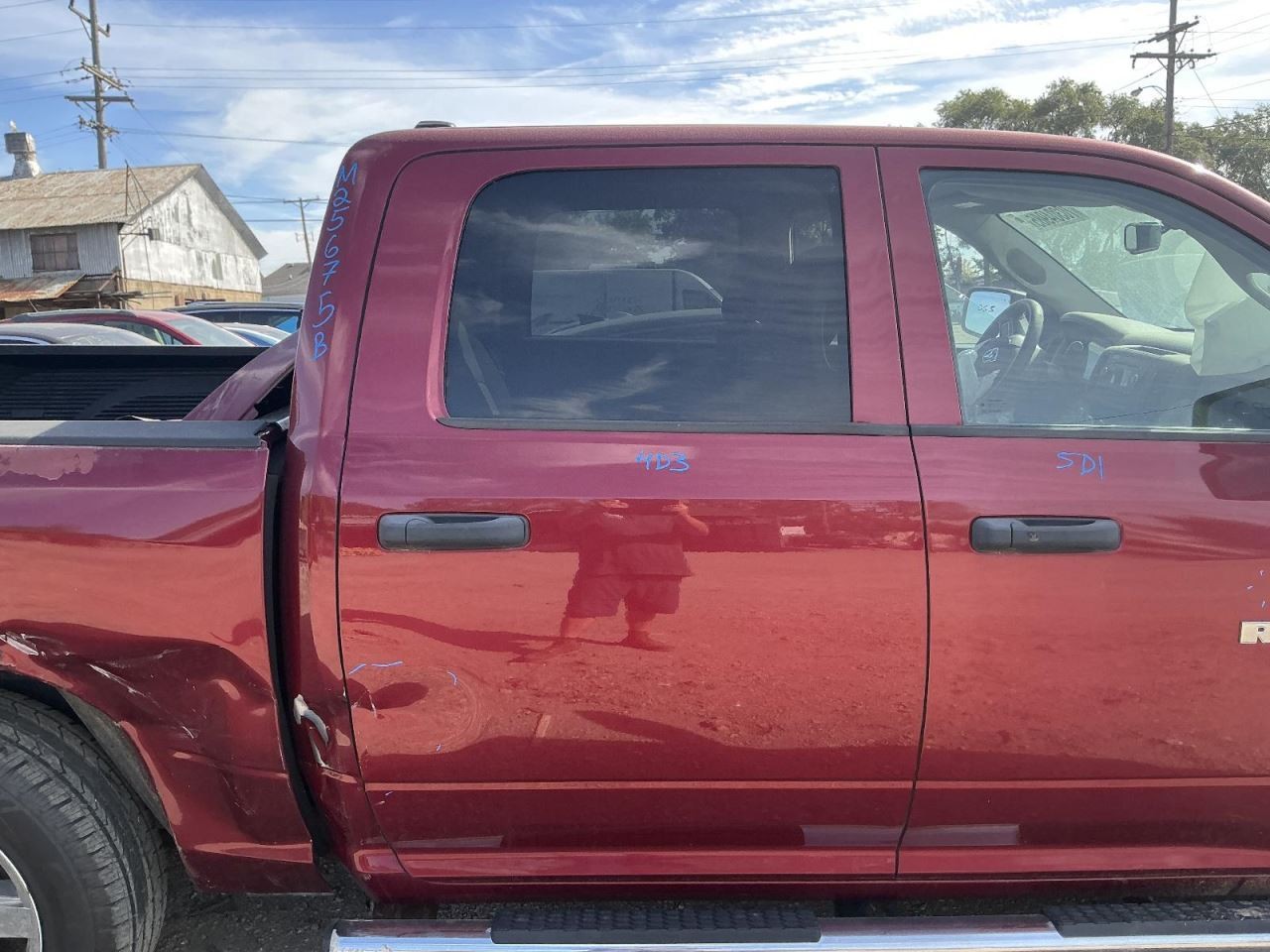 (LOCAL PICKUP ONLY) Passenger Rear Side Door Classic Style Fits 09-24 DODGE 1500