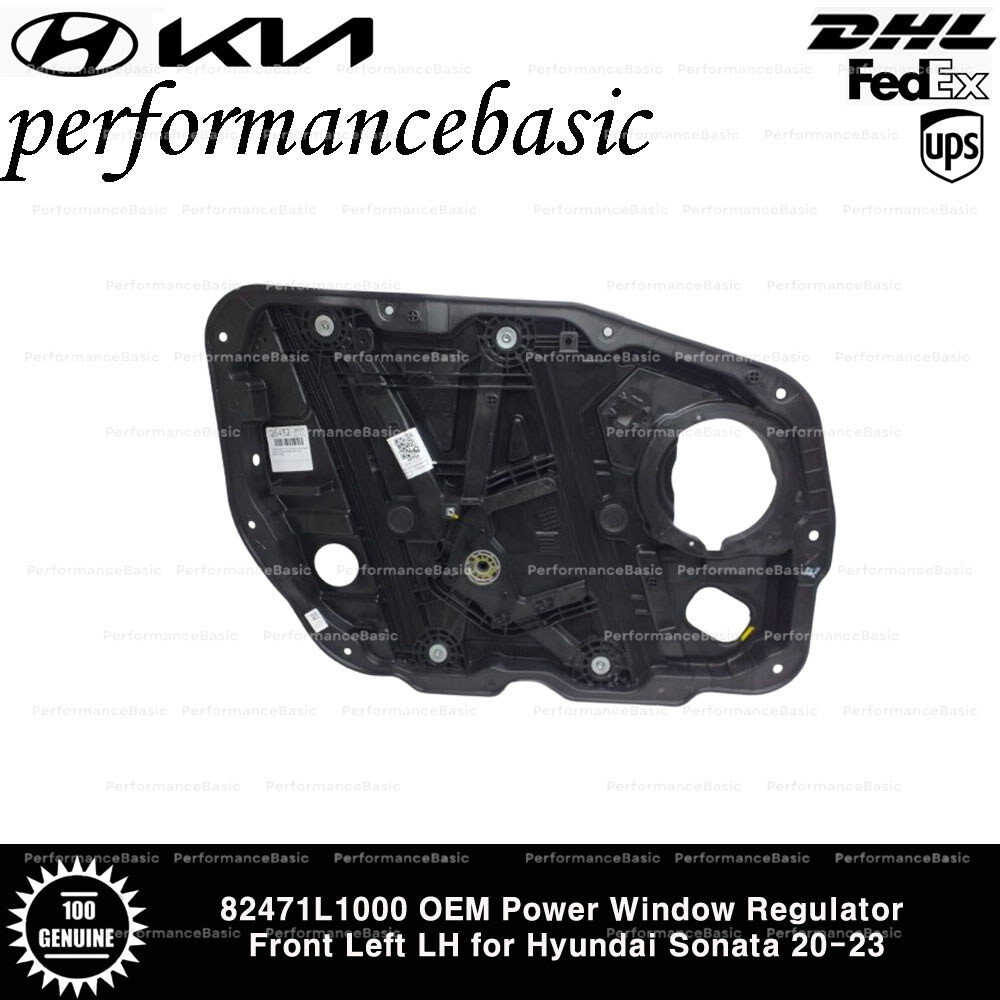 82471L1000 OEM Power Window Regulator Front Left LH for Hyundai Sonata 20-23