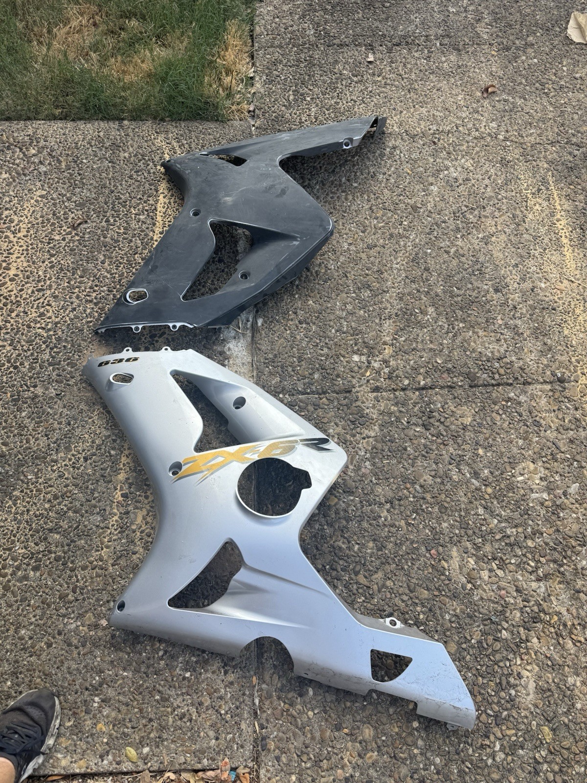 2003 2004 KAWASAKI ZX6R 636 NINJA OEM LEFT RIGHT SIDE FAIRINGS FAIRING PLASTIC