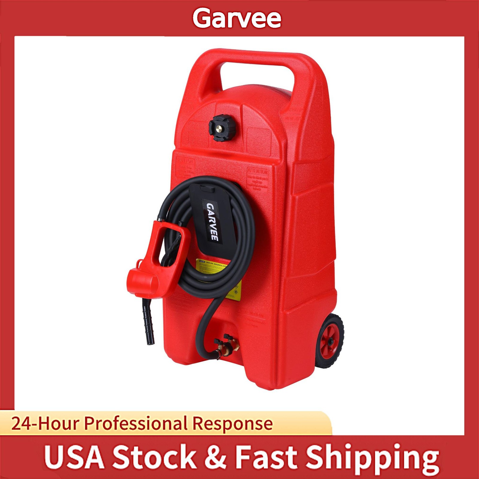 Mobile Refuel Equipment Gas Caddy 15 Gallon, Red Portable Fuel Tank Built With M Mobile Refuel Equipment Gas Caddy 15 Gallon, Red Portable Fuel Tank Built With M