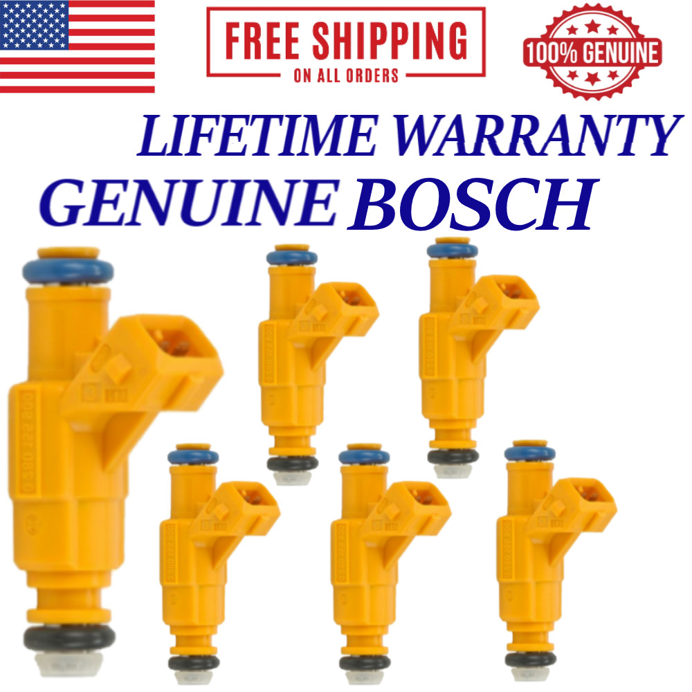 NEW OEM Bosch 6 Pieces Fuel Injectors For 1999, 2000, 2001 Ford Explorer 4.0L V6