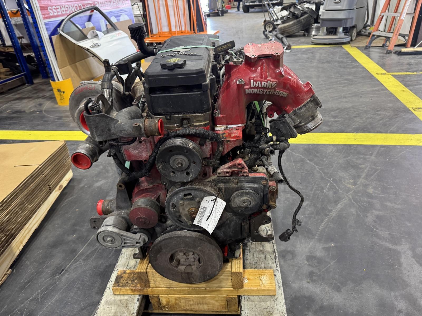 2011-2012 RAM 2500 3500 ENGINE 6.7L CUMMINS W/AFTERMARKET TURBO MOTOR 100K MILES