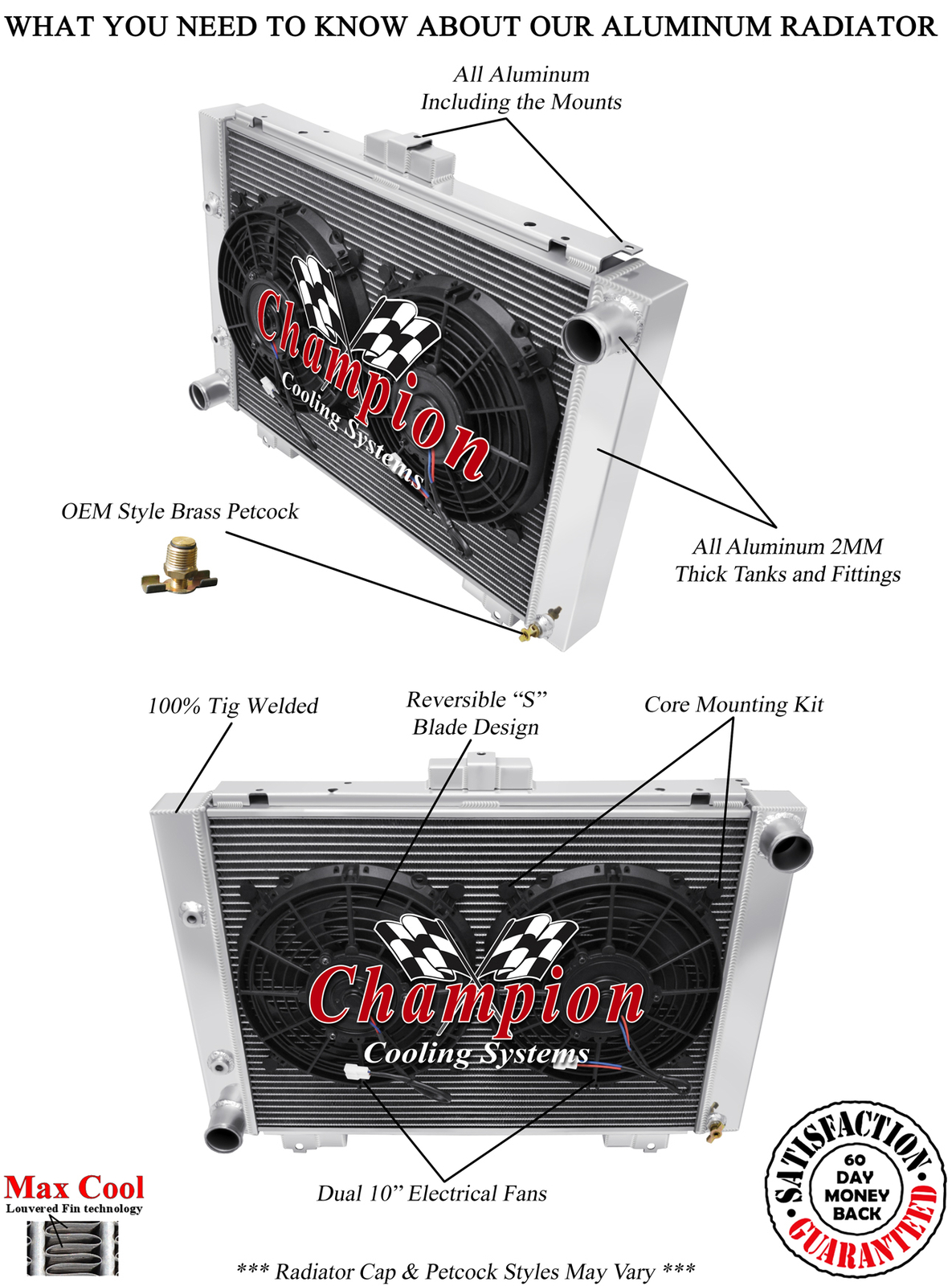 AL Champion 4 Row Radiator, 10\