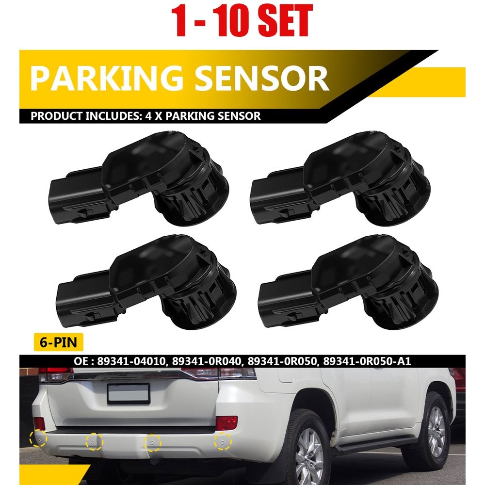 4-40x FRONT REAR ULTRASONIC PARKING SENSOR PDC 6Pin For 2015-2019 Toyota Sequoia