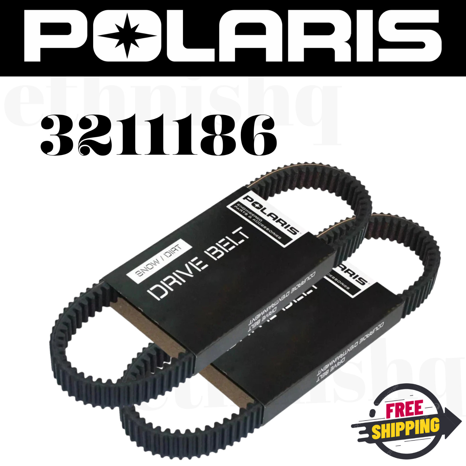 2 pack Polaris 3211186 Drive Belt Secondary Xpedition Ranger RZR Turbo X