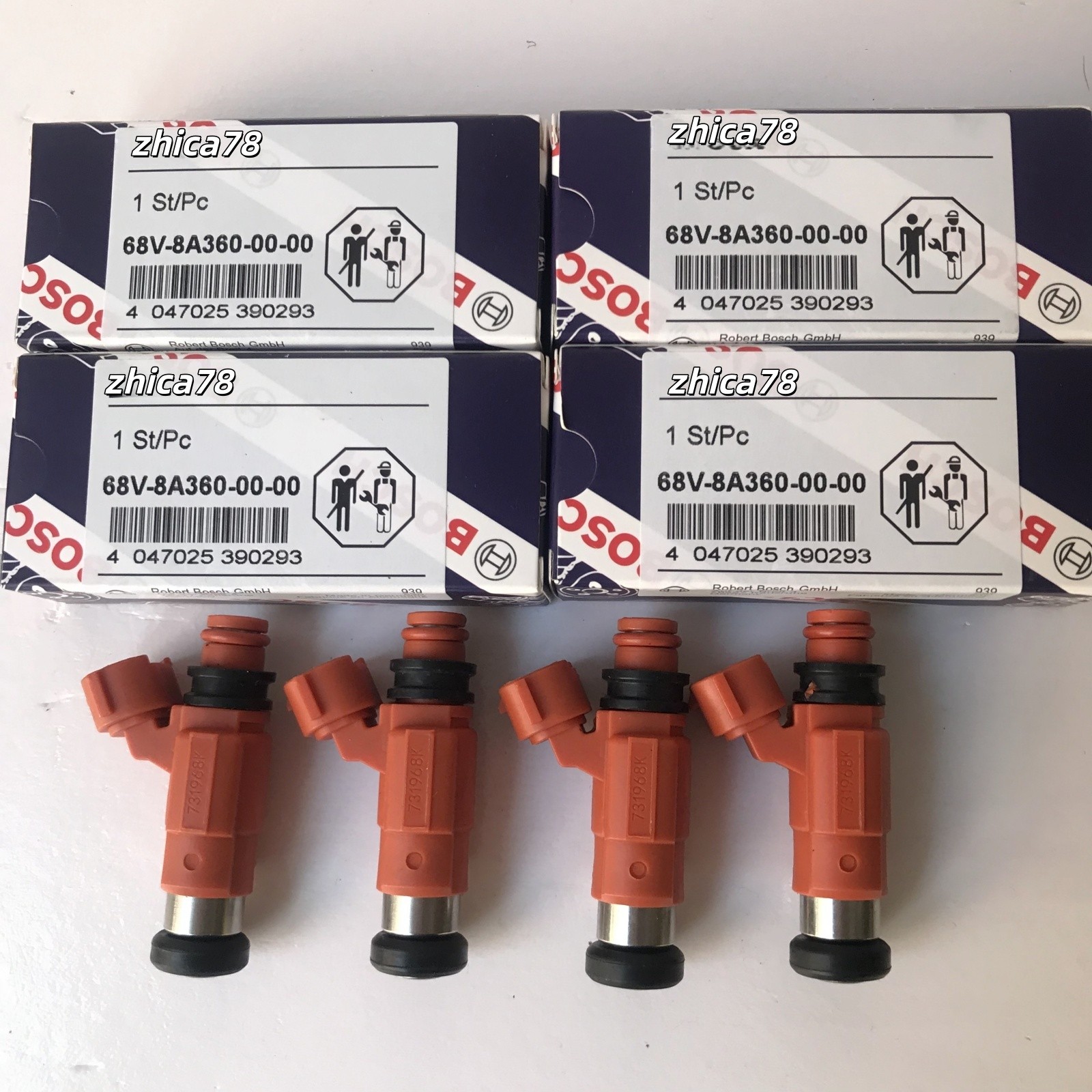NEW 4X Fuel Injectors 115 HP Outboard Yamaha Bosch 68V-8A360-00-00 CDH210