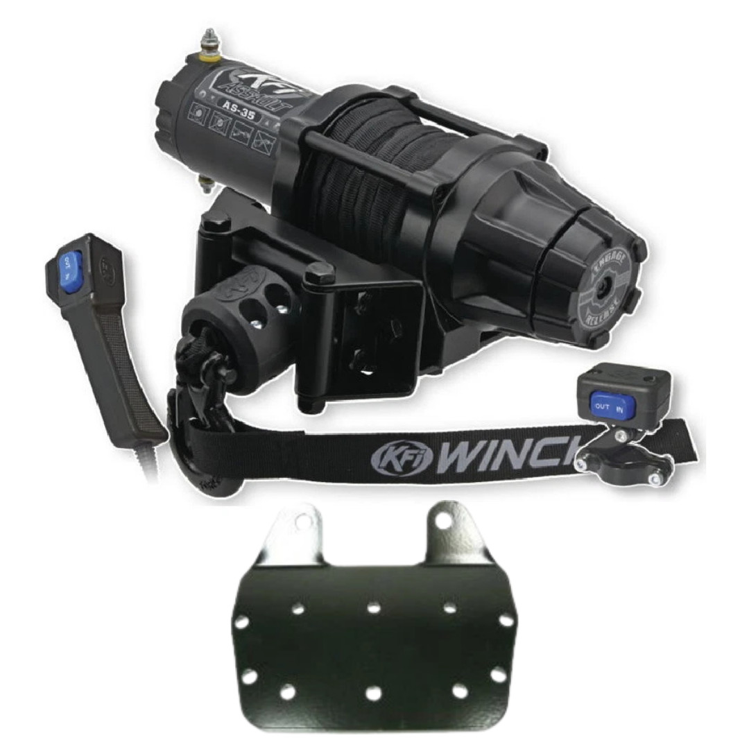 KFI 3500lbs Assault Winch AS-35 & Mount 100510 Kit 2002-2008 Yamaha Grizzly 660 KFI 3500lbs Assault Winch AS-35 & Mount 100510 Kit 2002-2008 Yamaha Grizzly 660