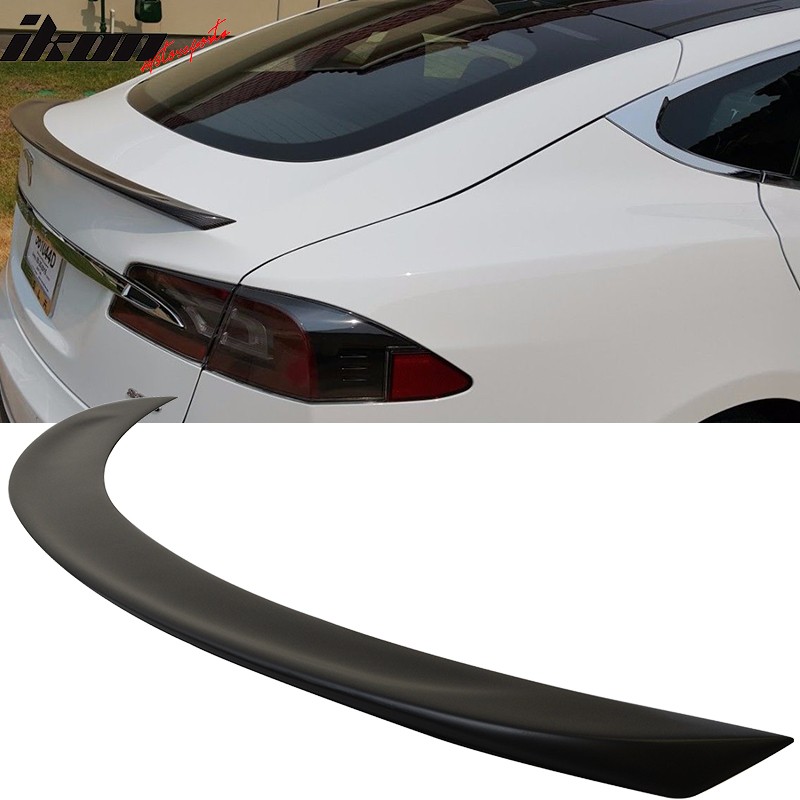 Fits 12-26 Tesla Model S OE Style Rear Trunk Lid Spoiler Wing Lip Unpainted ABS Fits 12-26 Tesla Model S OE Style Rear Trunk Lid Spoiler Wing Lip Unpainted ABS