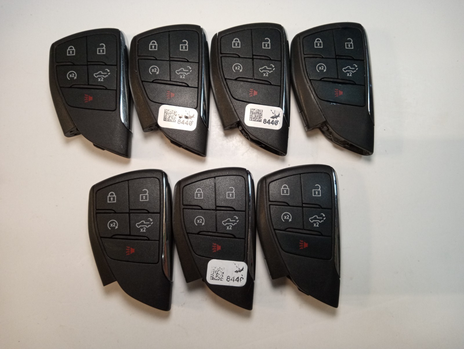 LOT OF 7 OEM GMC SMART KEY FOB REMOTES YG0G21TB2 5 BUTTONS