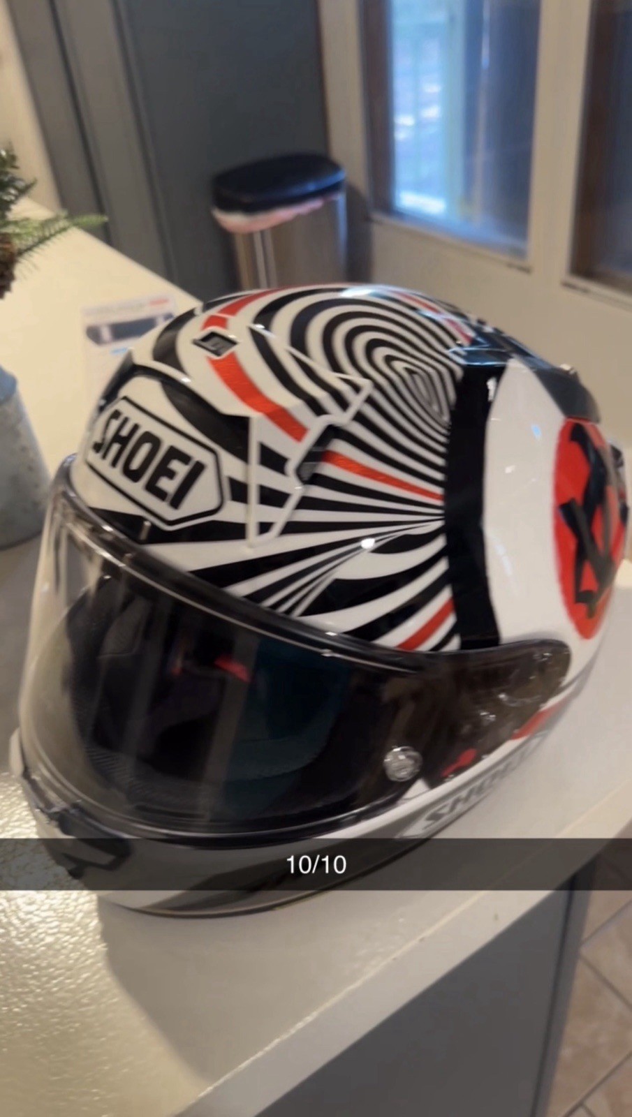 Shoei X15 Helmet Size L  White Red