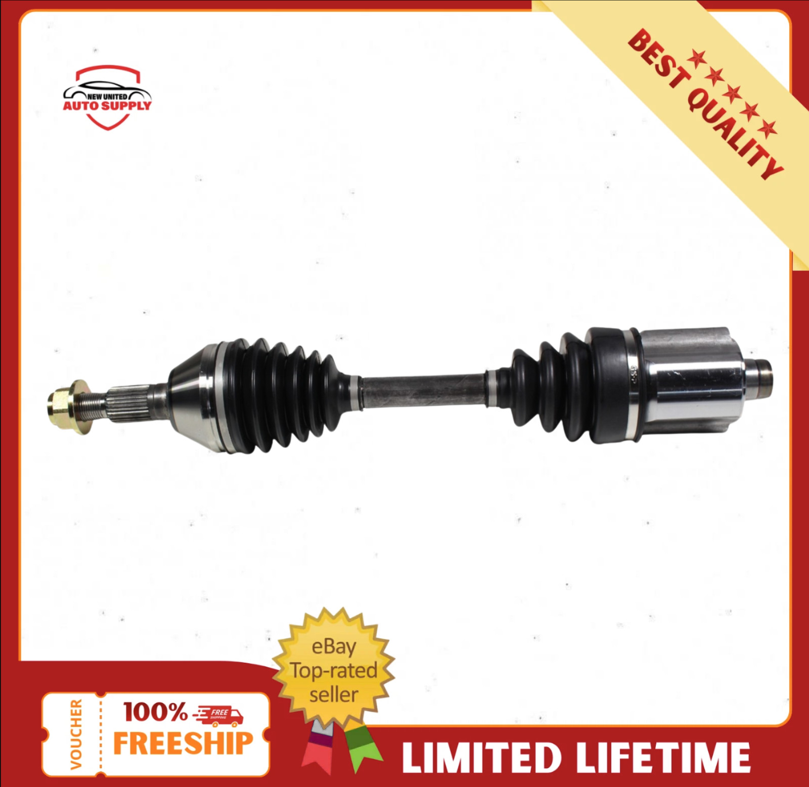 Front CV Axle Assembly NCV10622 Fits 05-10 Chevy Pontiac Saturn 3.5L 2.4L Front CV Axle Assembly NCV10622 Fits 05-10 Chevy Pontiac Saturn 3.5L 2.4L