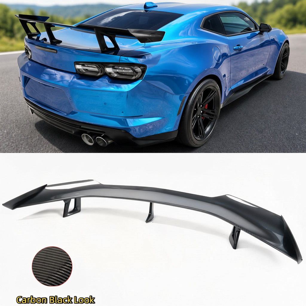 ZL1 1LE Style Carbon Look Rear Trunk Spoiler Wing For 6th Gen Camaro 16-22 SS