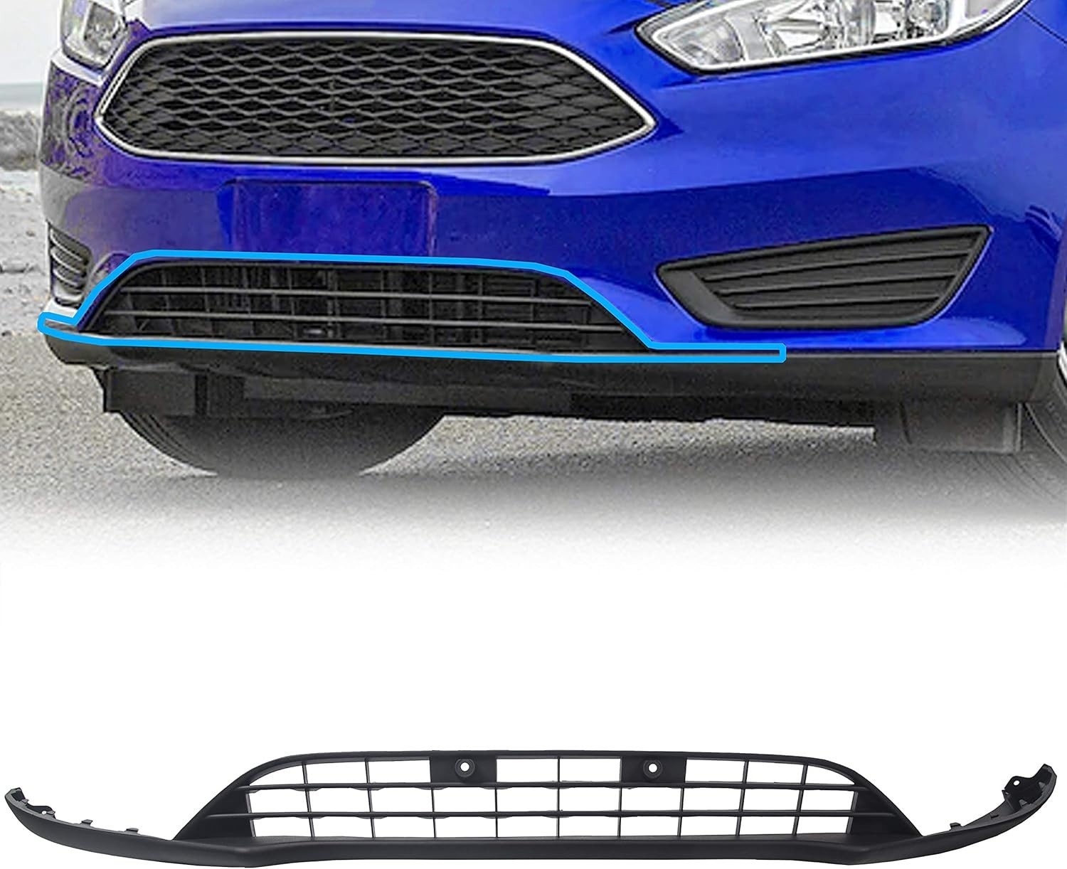 Rejilla inferior del parachoques delantero para Ford Focus 2015-2018