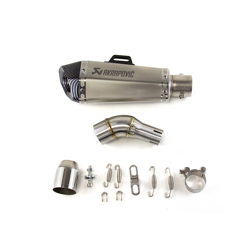 Slip for Yamaha MT-03 YZF R3 2015-2026 Exhaust Mid Tail Pipe Muffler Tips Silver