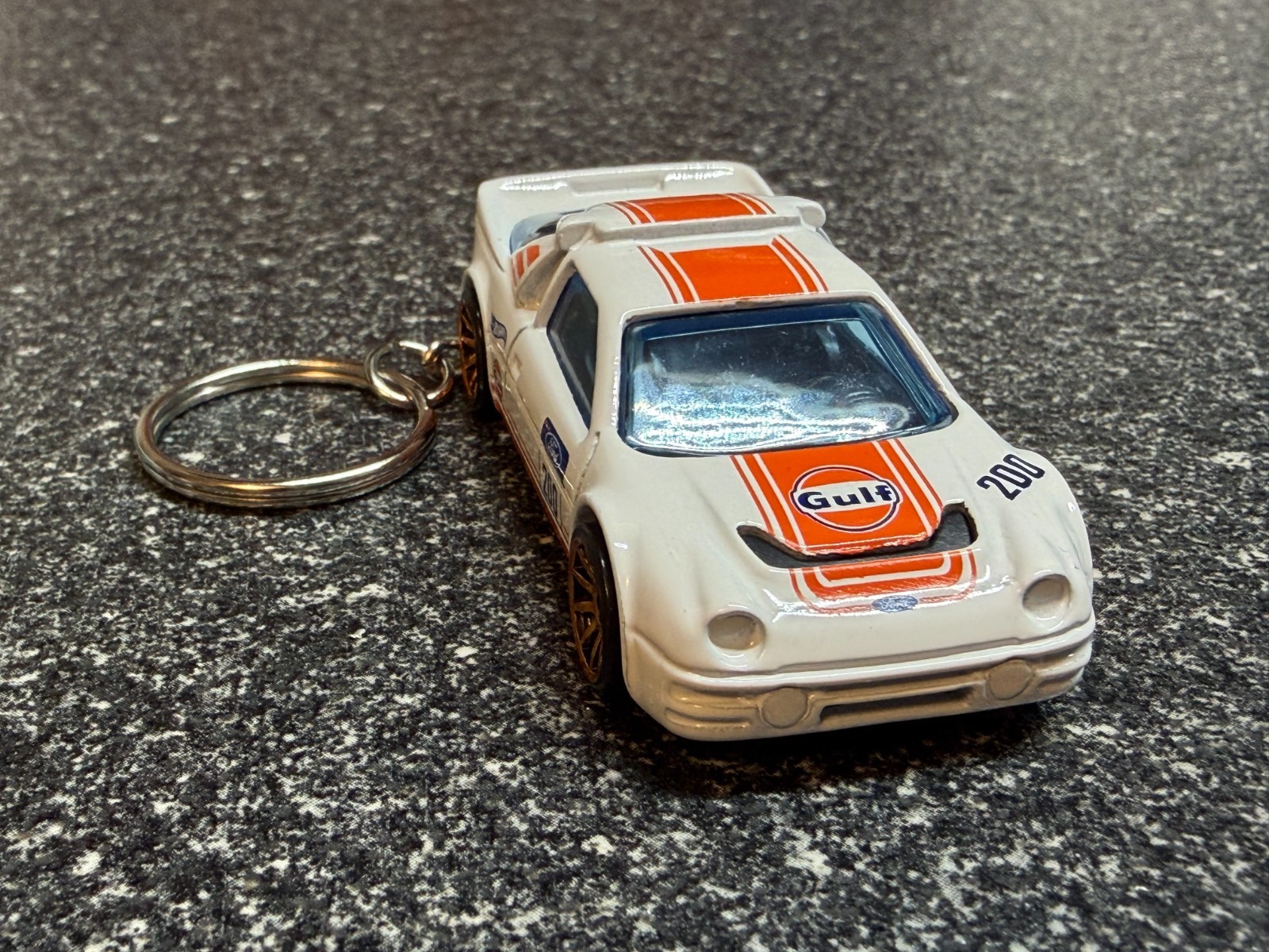Ford RS200 RS 200 Keychain White Hot Wheels Matchbox