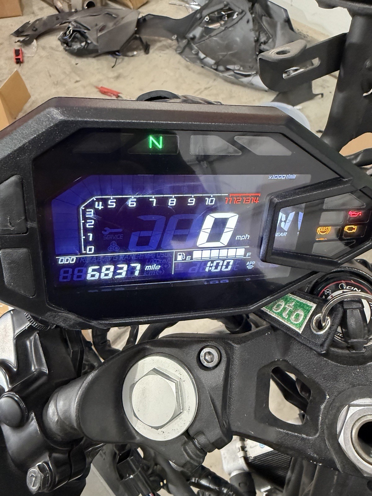2025 Kawasaki Ninja 500 OEM Speedometer Gauge Cluster 6 837 Miles OEM 2025 Kawasaki Ninja 500 OEM Speedometer Gauge Cluster 6 837 Miles OEM