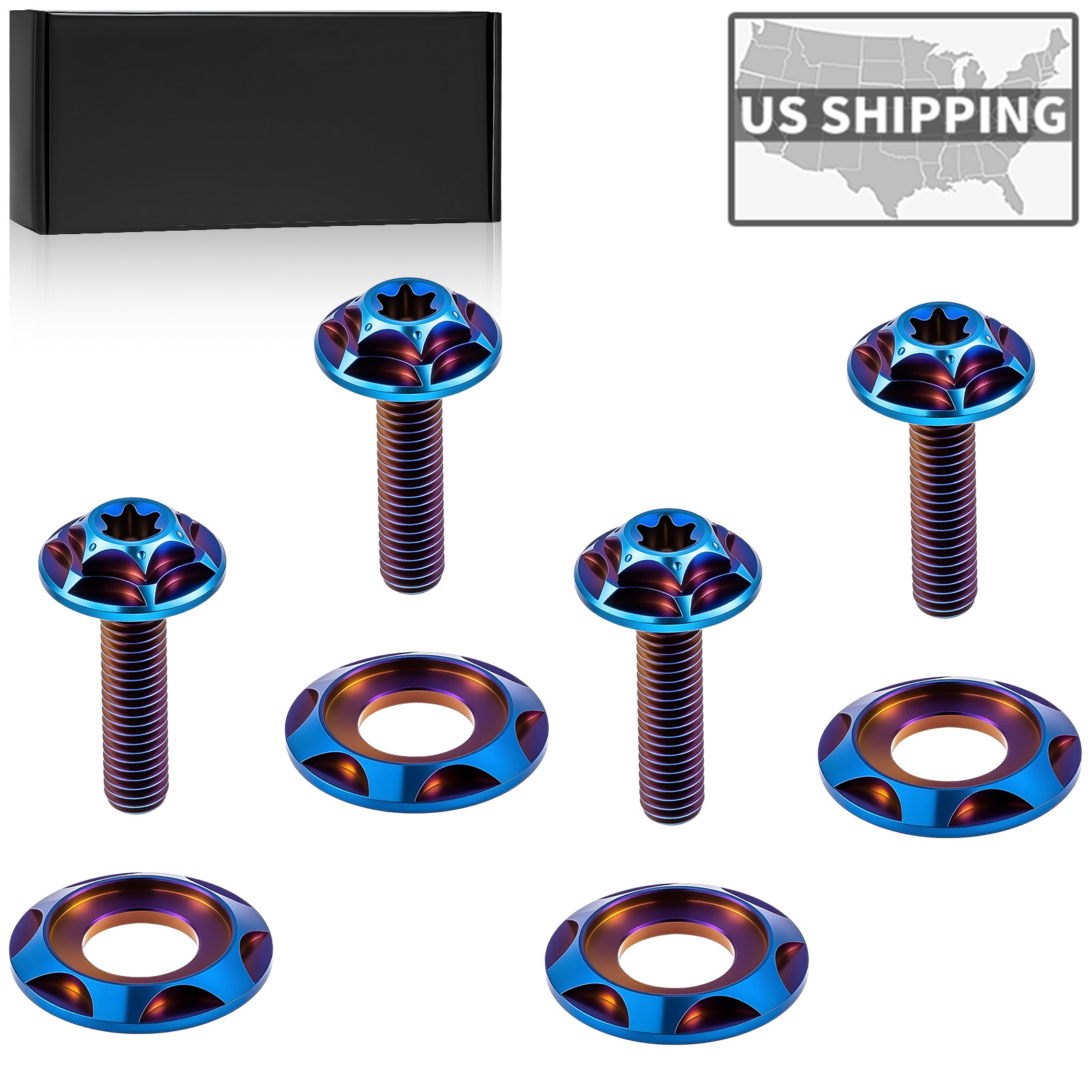 Titanium Fairing Windshield Bolt Screws For Harley Touring Road Glide FLTR 15-23