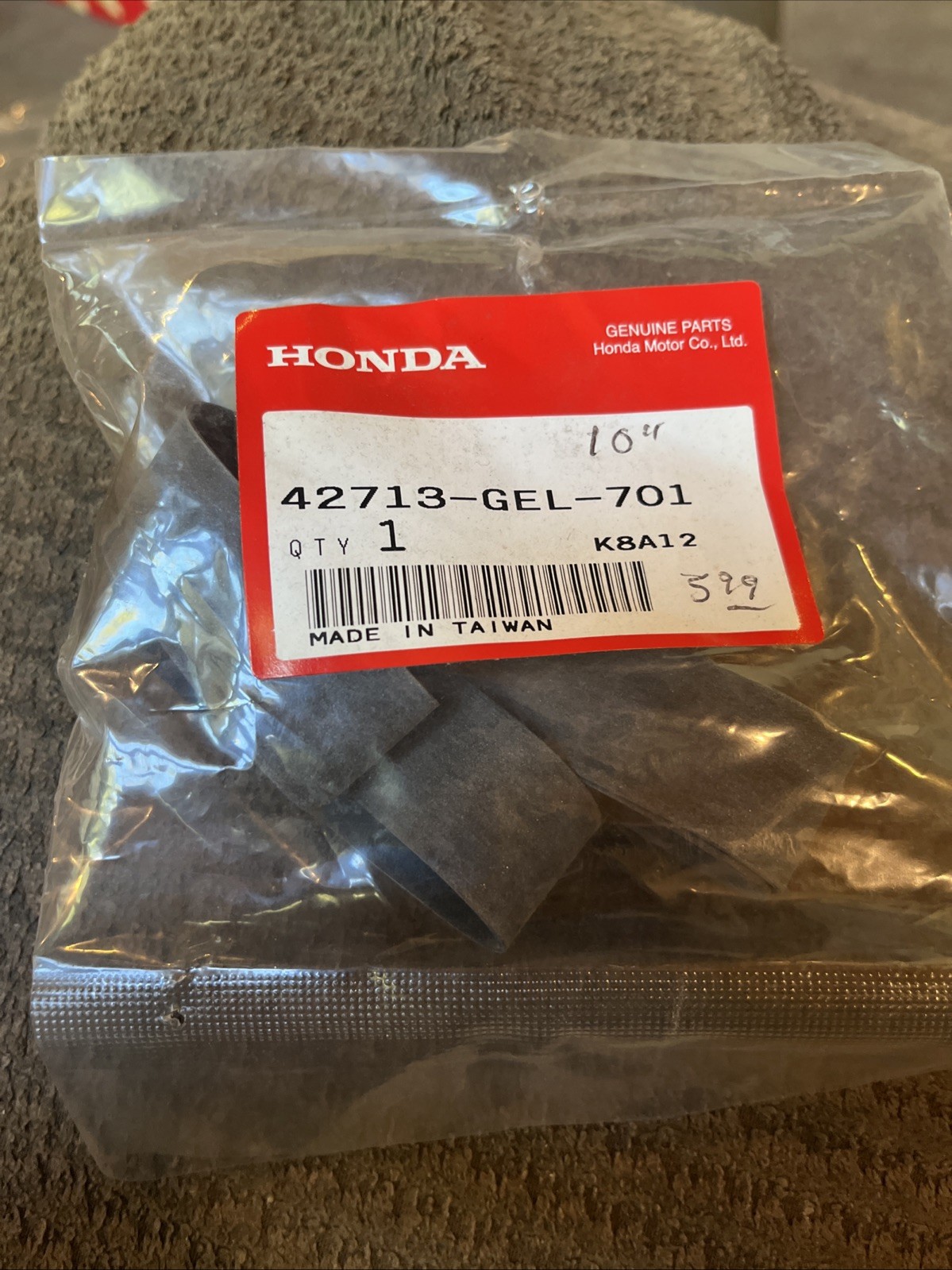 Honda 10” NOS FLAP, TIRE 42713-GEL-701 Honda 10” NOS FLAP, TIRE 42713-GEL-701