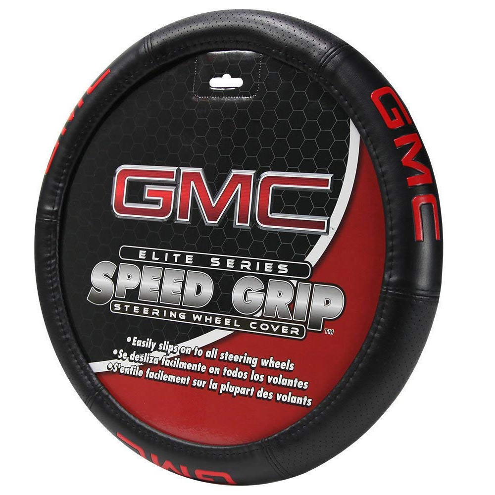 Brand New Official Licensed GMC Red Logo Car Truck Van Steering Wheel Cover Brand New Official Licensed GMC Red Logo Car Truck Van Steering Wheel Cover