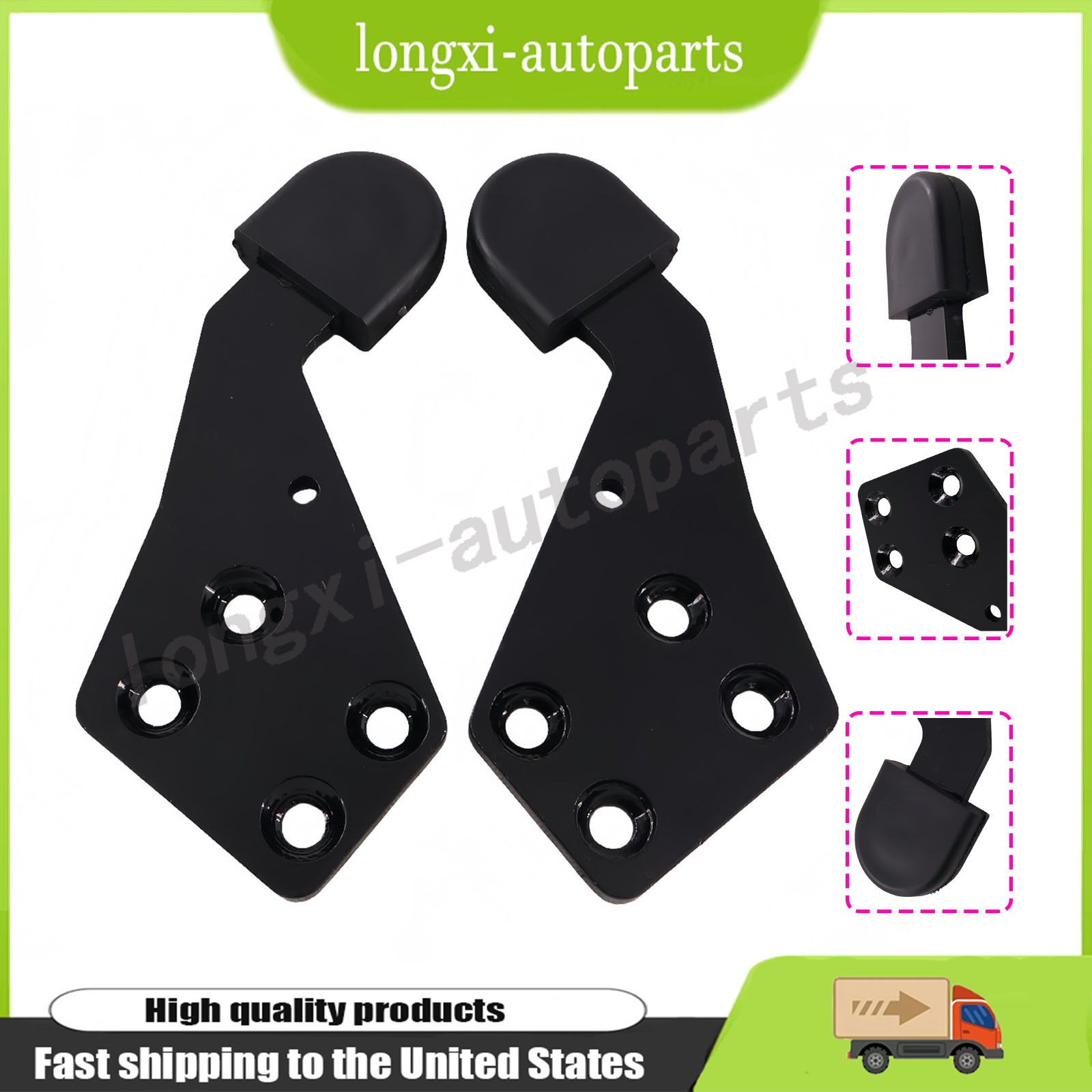 Fits For International ProStar 2008-2017 Hood Guide Poly Pair HLK2733L HLK2733R Fits For International ProStar 2008-2017 Hood Guide Poly Pair HLK2733L HLK2733R
