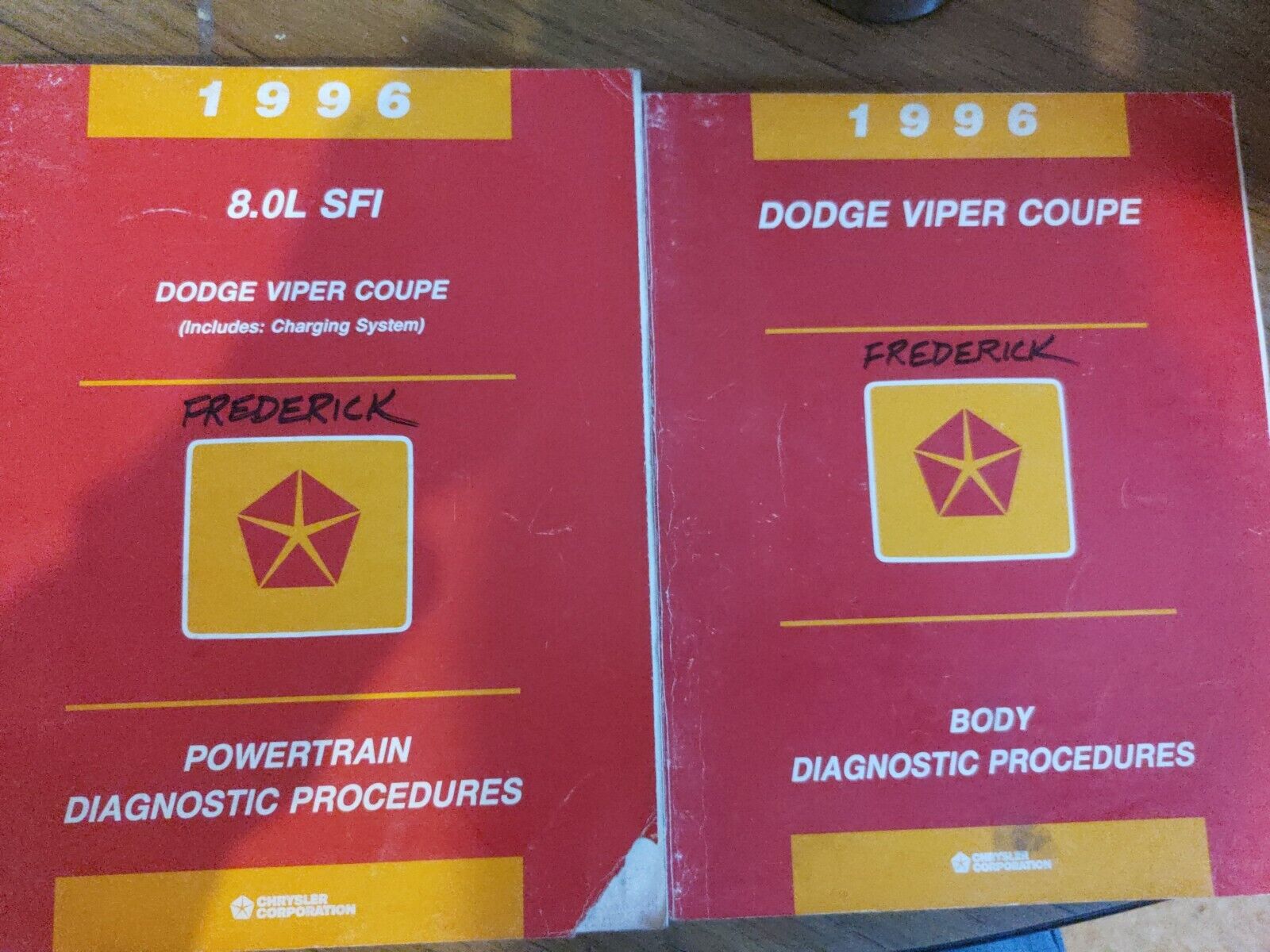 1996 Dodge Viper Coupe Power train Body Diagnostic Procedures Manual
