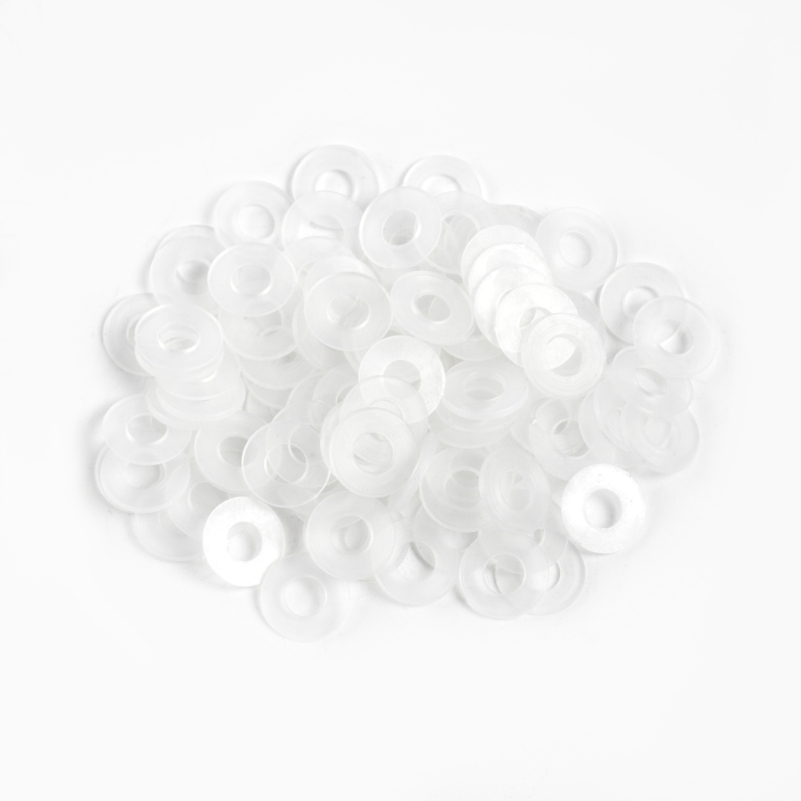 M6 Screws Hardware Washers Rubber Motorcycle Bolt Flat Washer Universal Clear