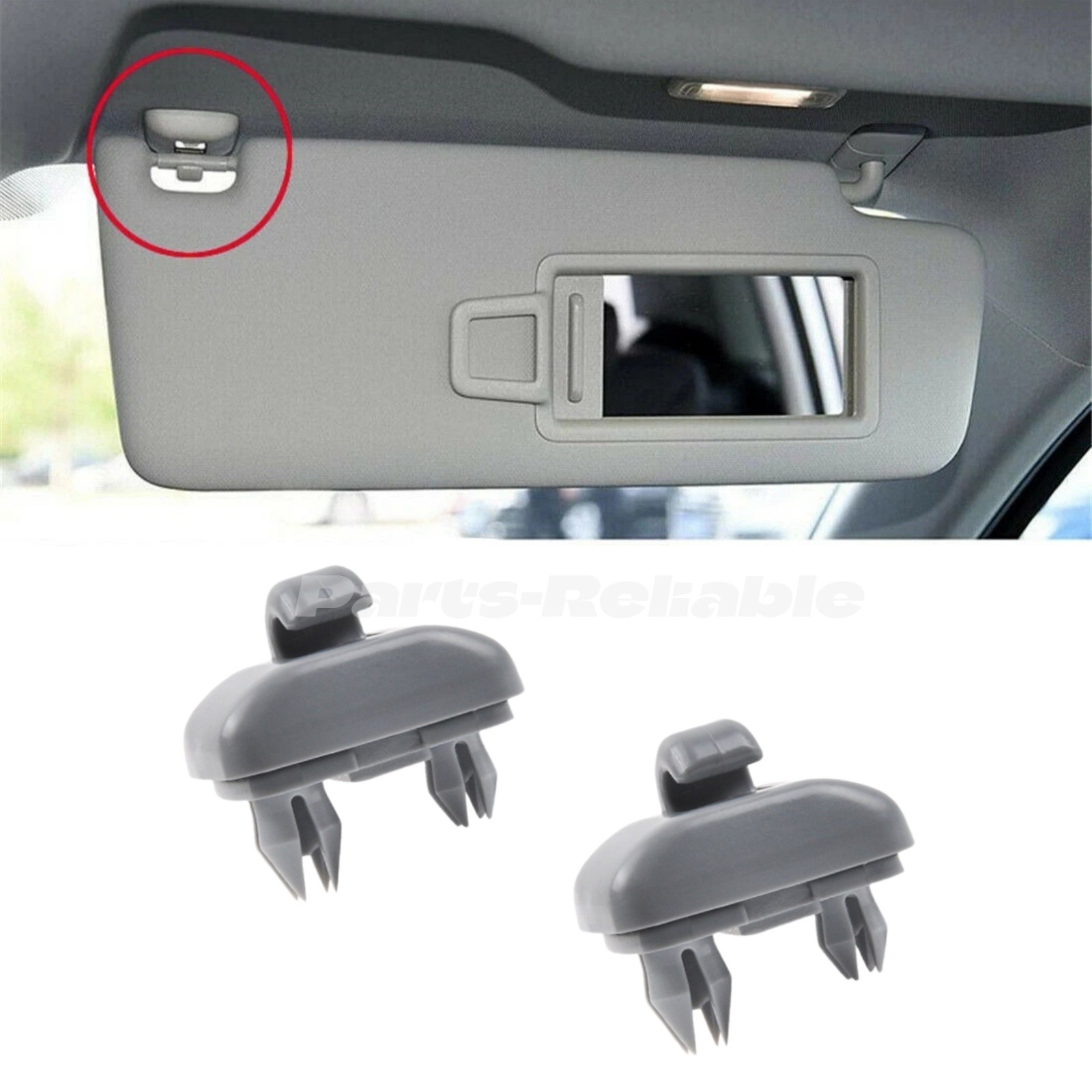 2Pcs Sun Visor Clips For Audi A4 A5 A7 Q3 Q5 B6 B7 B8 S4 S5 TT 8U0857562A Gray 2Pcs Sun Visor Clips For Audi A4 A5 A7 Q3 Q5 B6 B7 B8 S4 S5 TT 8U0857562A Gray