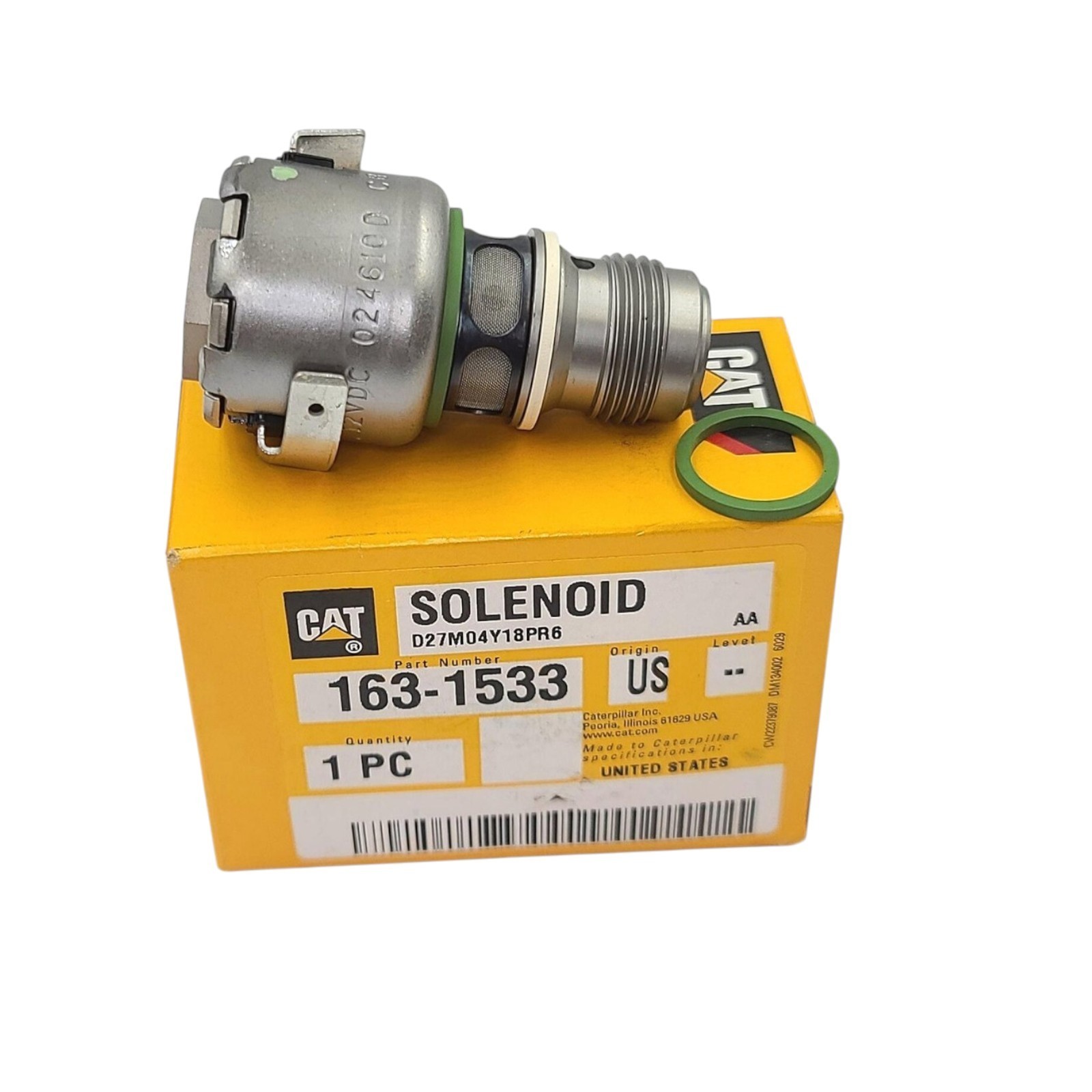 Cat 163-1533 OEM 12V Engine Brake Solenoid for C10 C12 C15 C16 3406E C18