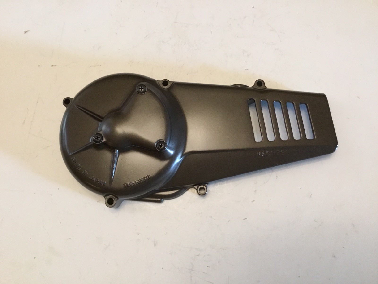 1974 1975 1976 Honda MT250 Left Crankcase Stator Cover #11341-358-000 1974 1975 1976 Honda MT250 Left Crankcase Stator Cover #11341-358-000