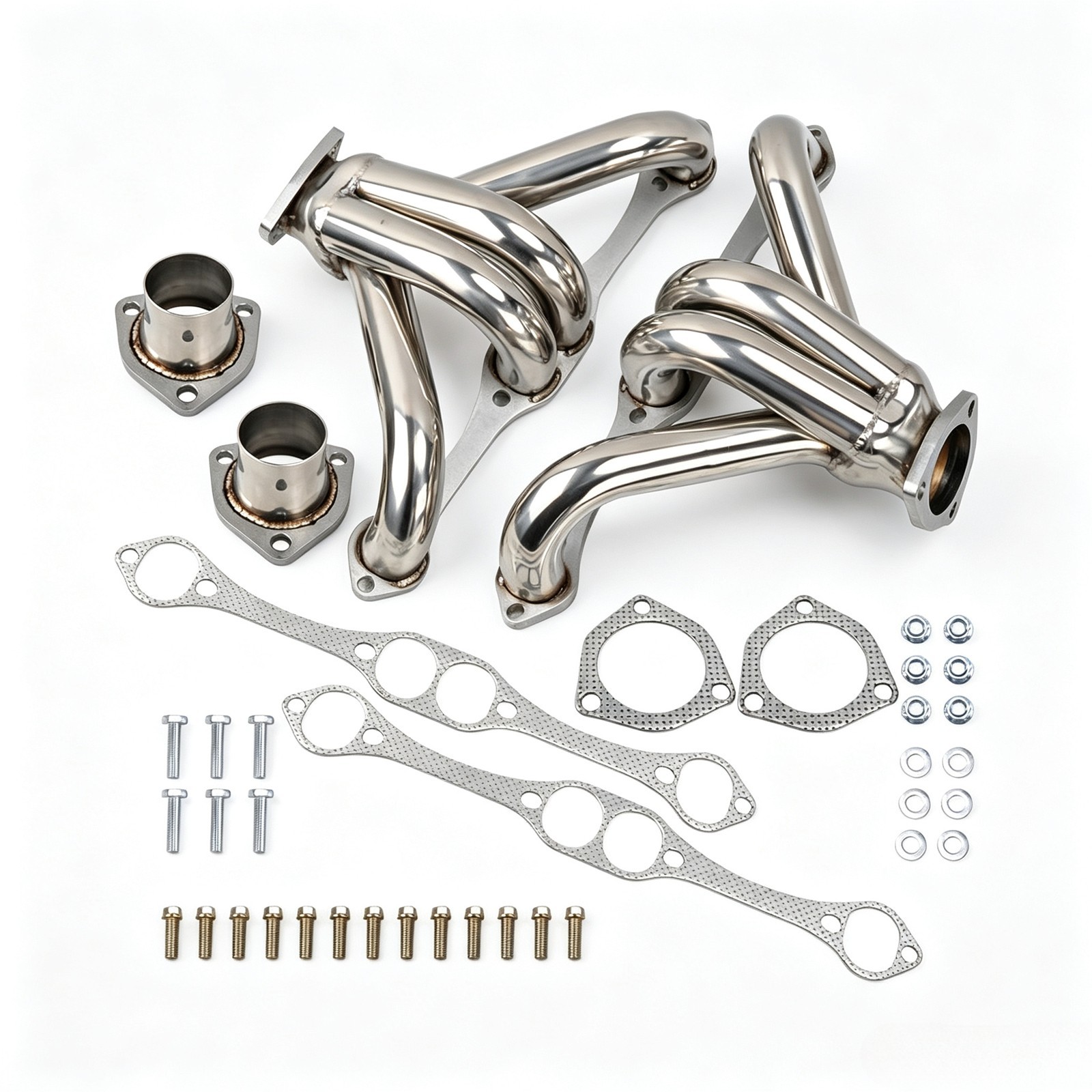 For SBC Small Block SB V8 262 265 282 305 327 350 400 Exhaust Shorty Headers For SBC Small Block SB V8 262 265 282 305 327 350 400 Exhaust Shorty Headers
