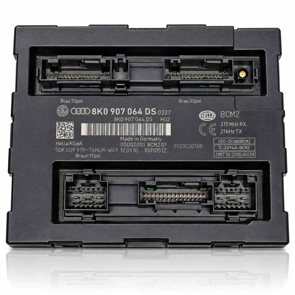 Audi A4 A5 S4 S5 Q5 SQ5 RS5 BCM2 Comfort Control Module 8K0907064GM OEM NEW