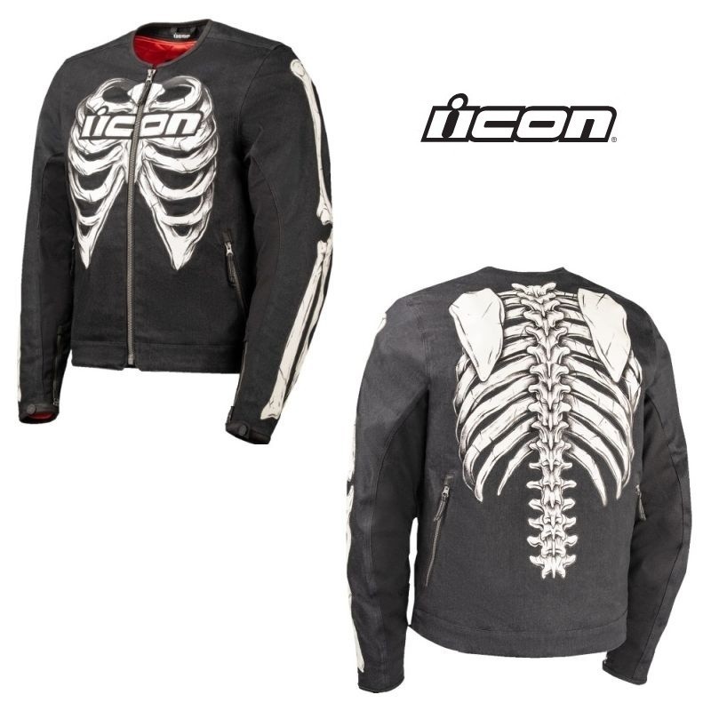 Icon Crestfalllen Street Motorcycle Black Jacket - Pick Size Icon Crestfalllen Street Motorcycle Black Jacket - Pick Size
