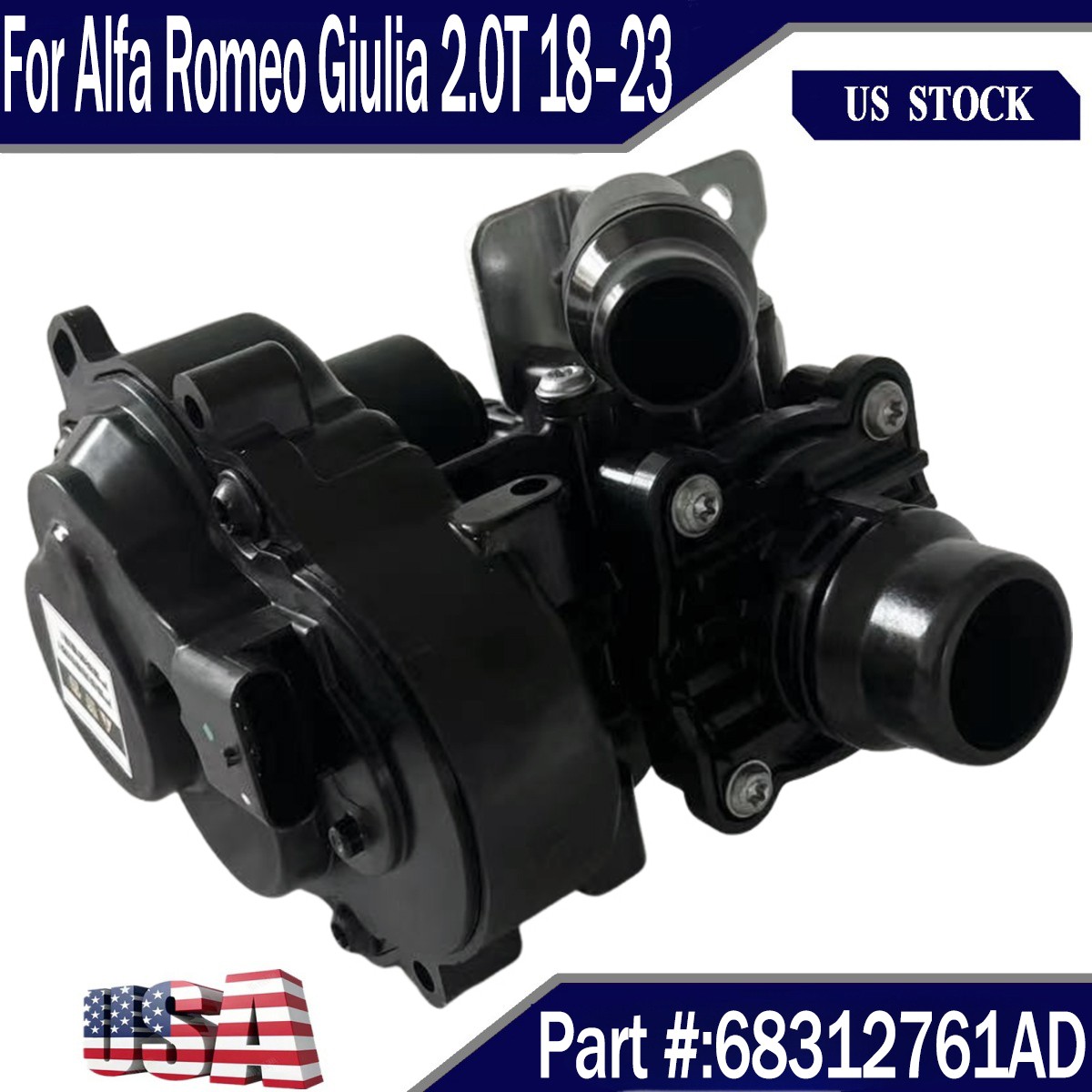 68312761AD Water Heater Thermostat Valve Fits For Alfa Romeo Giulia Stelvio 2.0T