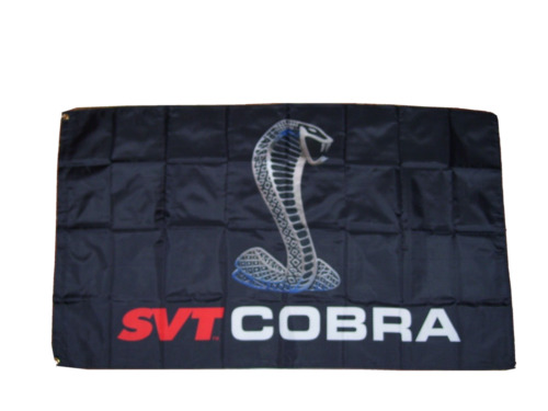 SVT COBRA 3'X5' FLAG BANNER FORD SHELBY GARAGE MAN CAVE GT500 FAST SHIPPING