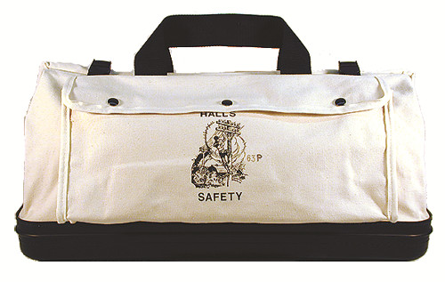 Hall's-Lineman’S 63P Kit Bag 24 x 11 x 13 . 2.5 inch hard plastic base
