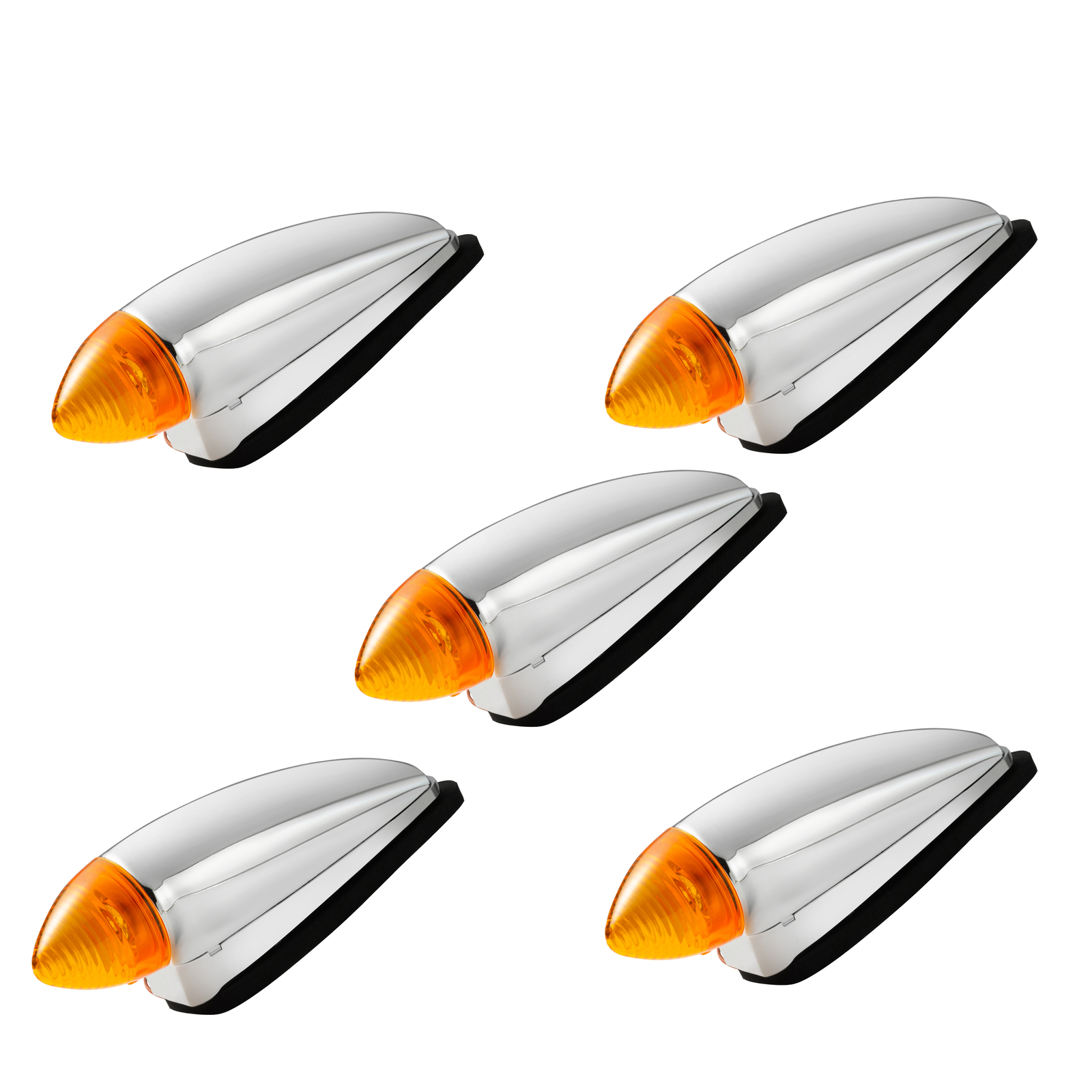 5Pcs Amber Front Cab Marker Light Fit For 2008-2019 Mack CHU Heavy Duty Trucks 5Pcs Amber Front Cab Marker Light Fit For 2008-2019 Mack CHU Heavy Duty Trucks