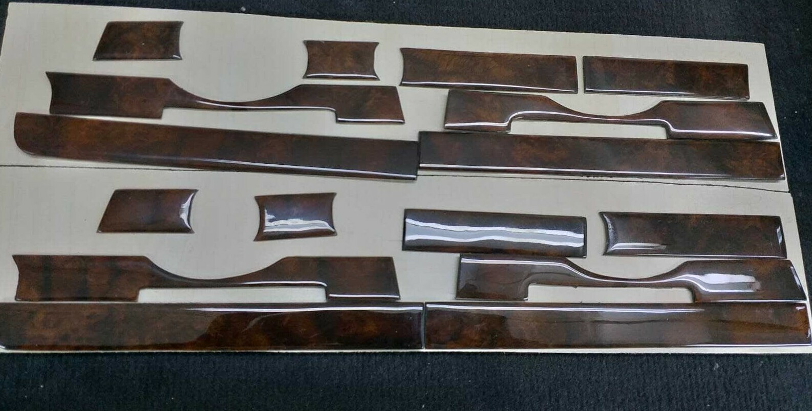 FITS MERCEDES BENZ R107 SL CLASS INTERIOR WALNUT WOOD DASH TRIM SET 8 PCS