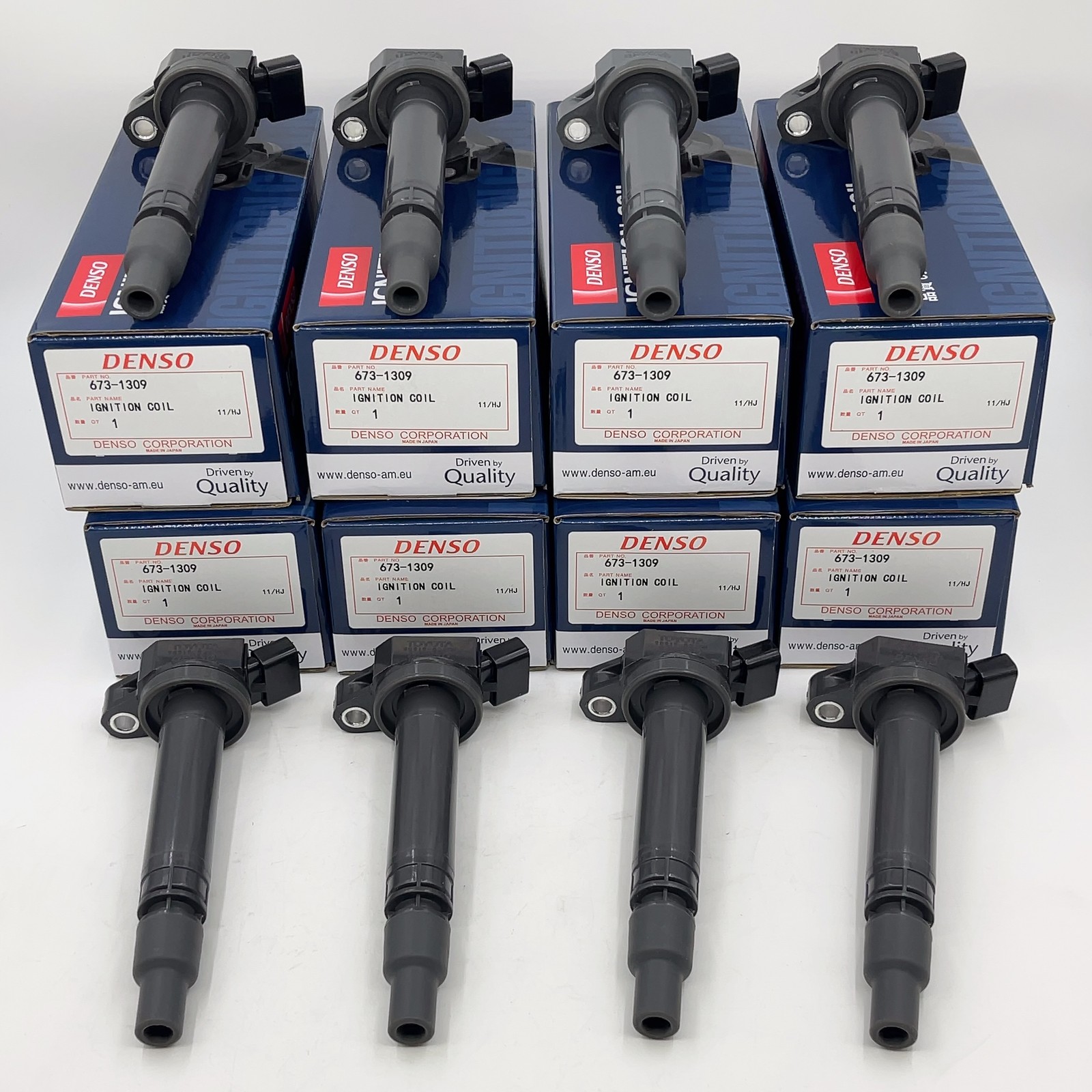 GENUINE 8PC DENSO Ignition Coil for Toyota 673-1309 90919-A2005 US 90919-02250