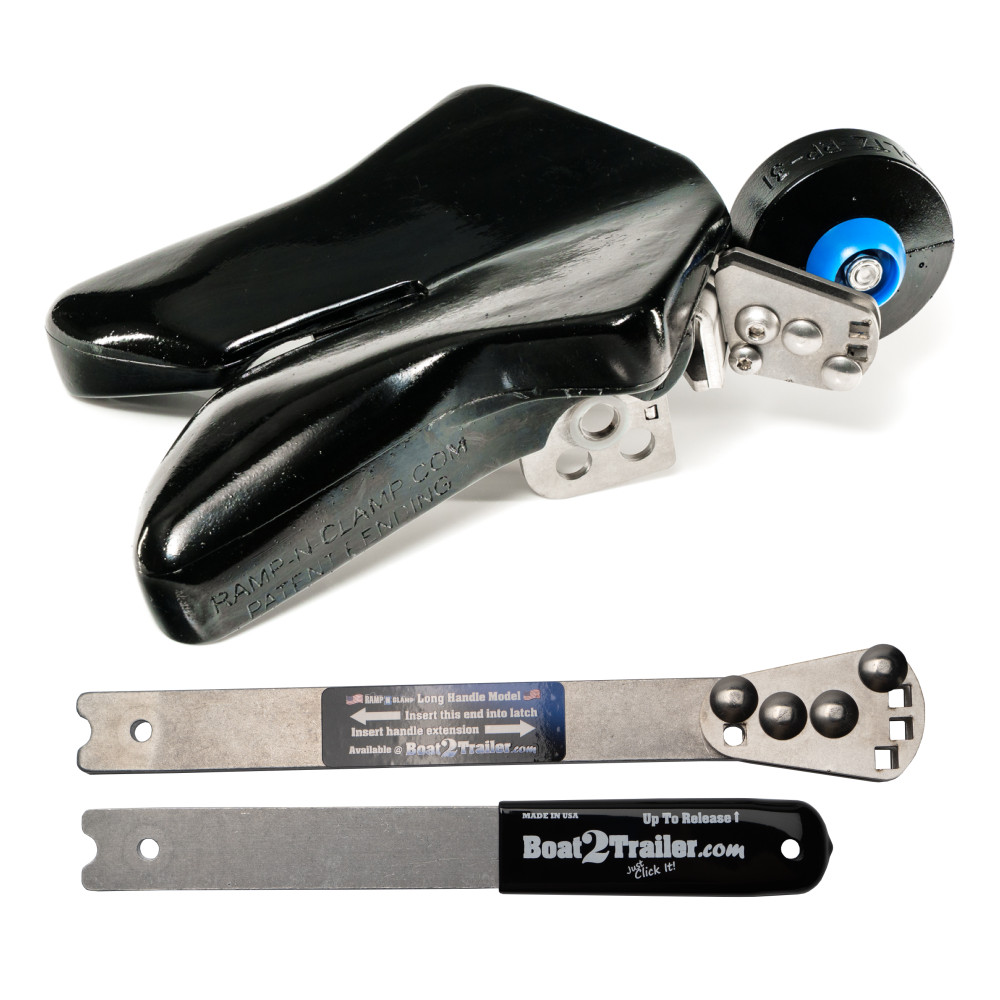 Automatic Boat Latch - Sport Model - Long Handle - Ramp N Clamp - Boat2Trailer Automatic Boat Latch - Sport Model - Long Handle - Ramp N Clamp - Boat2Trailer