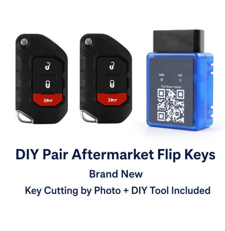 DIY BUNDLE FLIPKEY PAIR FOR WRANGLER/GLADIATOR 2018-2026 , PROGRAM IT YOURSELF