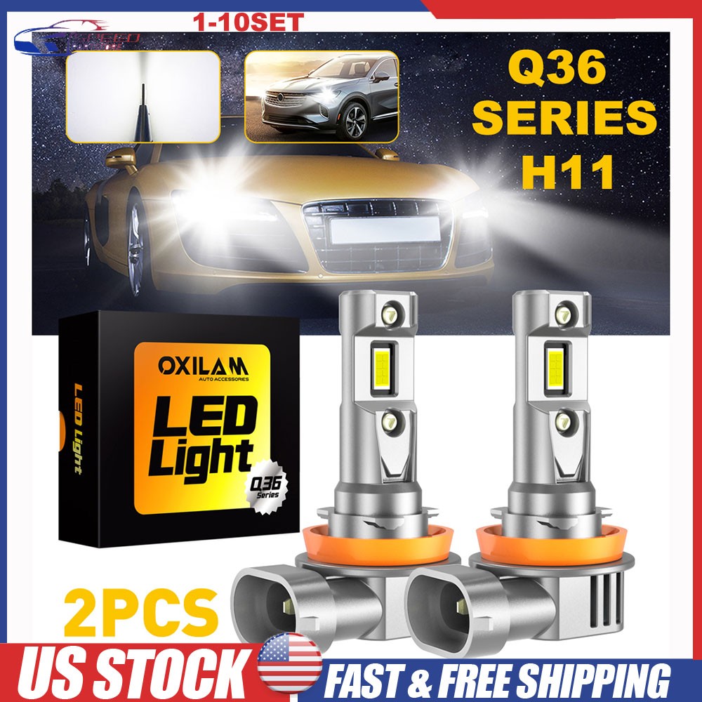 H8/H9/H11 Canbus LED Headlight Conversion Kit Hi/Lo Beam Bulbs Error Free 2-20X