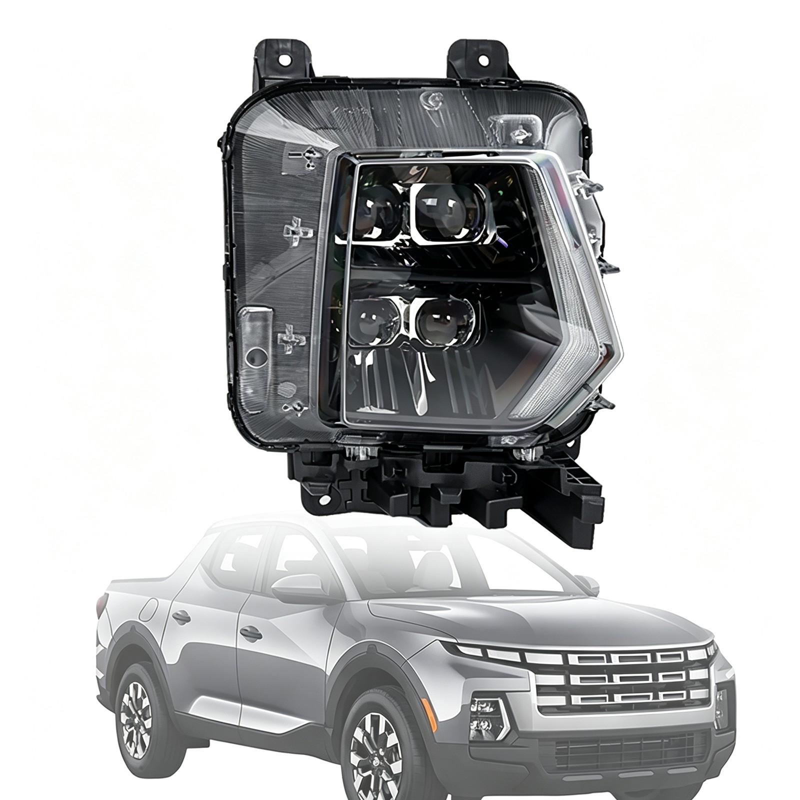 Full LED Headlight Assembly For 2024‑2026 Hyundai Santa Cruz RH Passenger Side