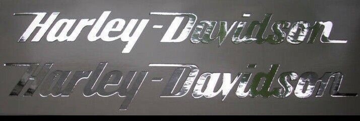Harley Davidson High Quality Chrome Decals Stickers Set Harley Davidson High Quality Chrome Decals Stickers Set