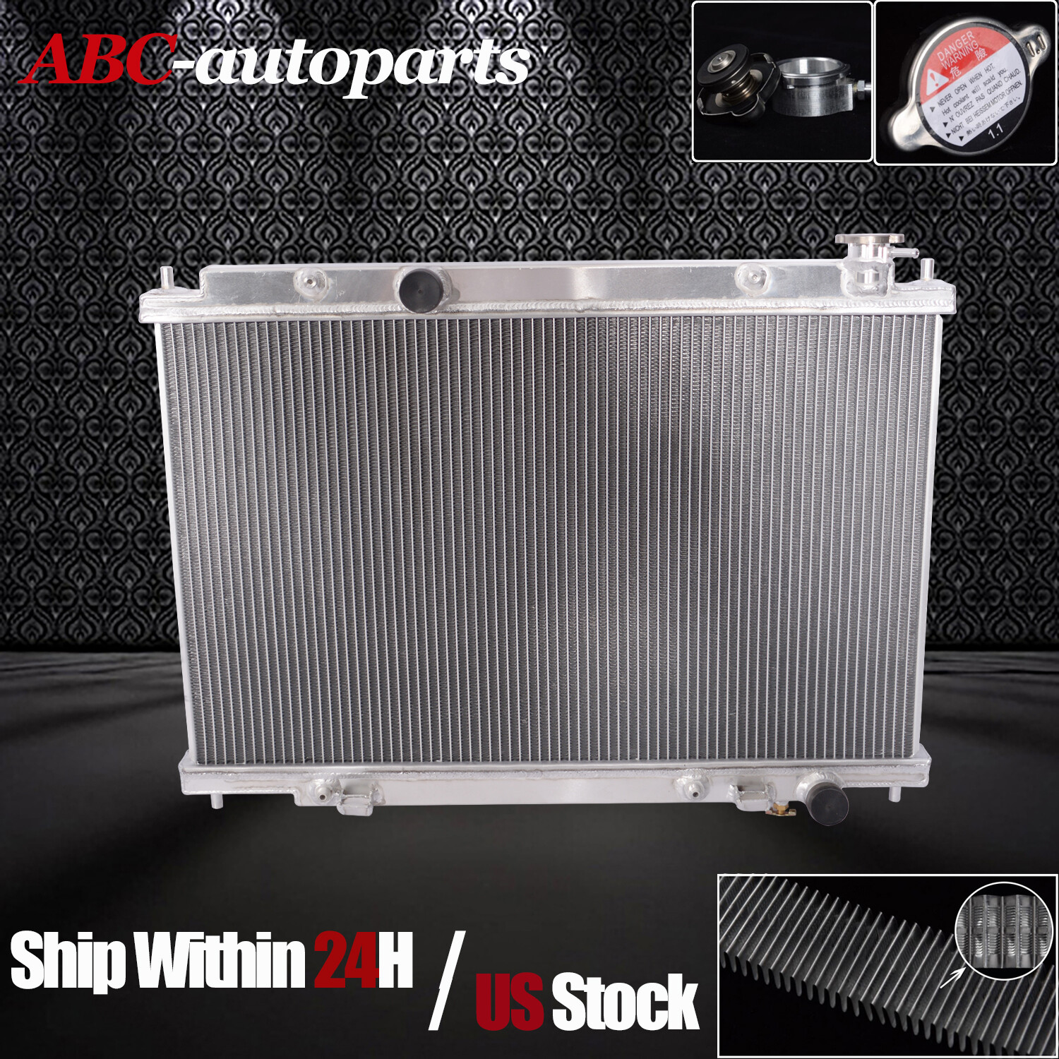 Full Aluminum Radiator For 2003-2007 Nissan Murano 3.5L V6 (2004 2005 2006)