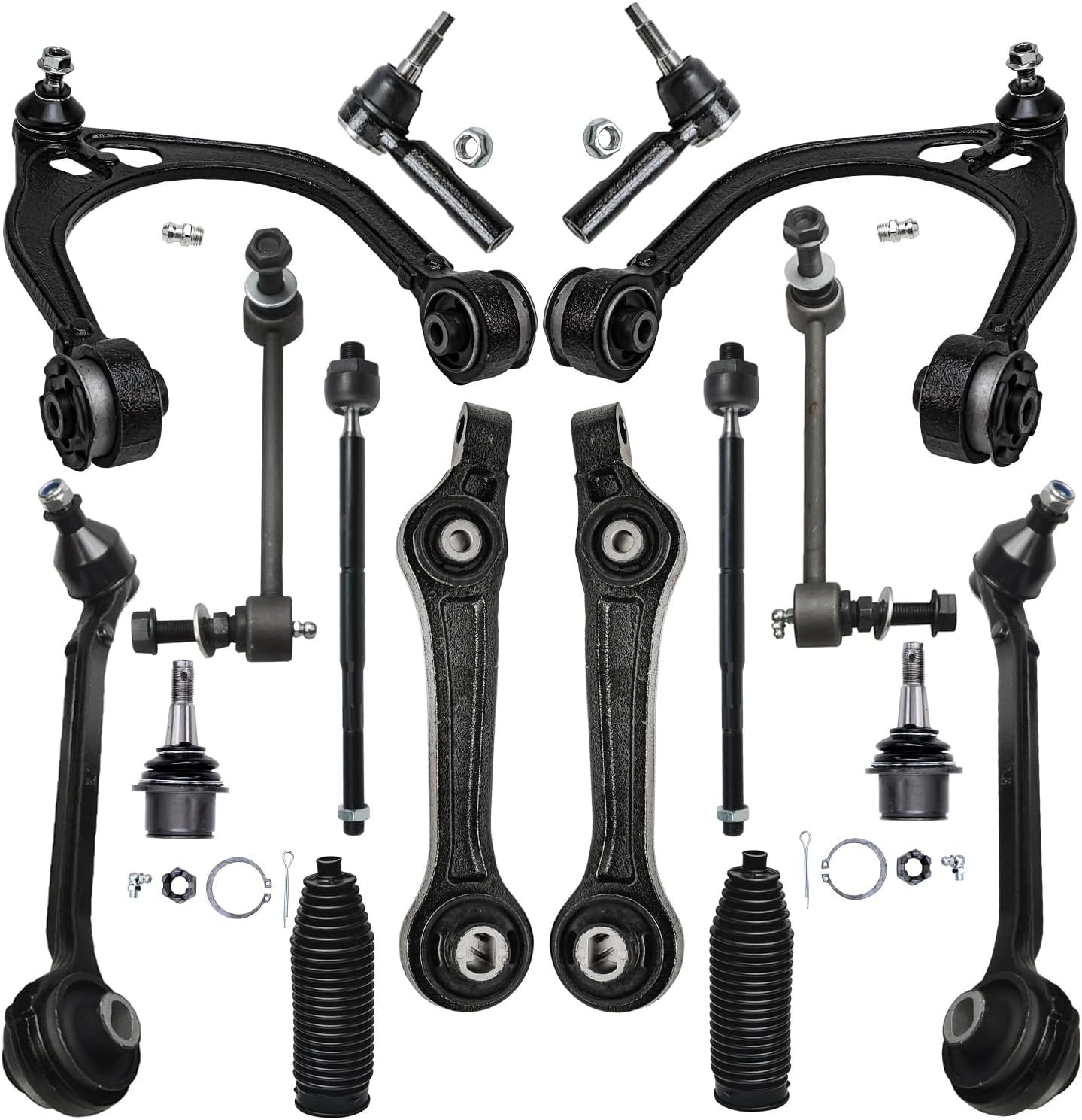 16Pc Suspension Front Control Arm Kit for 2011-2019 Dodge Charger Challenger 300