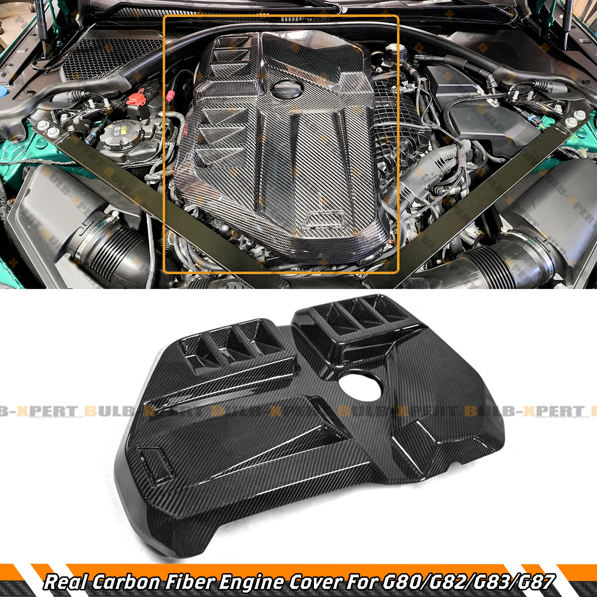 For 2021-2026 BMW G8X M2 M3 M4 S58 Prepreg Dry Carbon Fiber Engine Valve Cover
