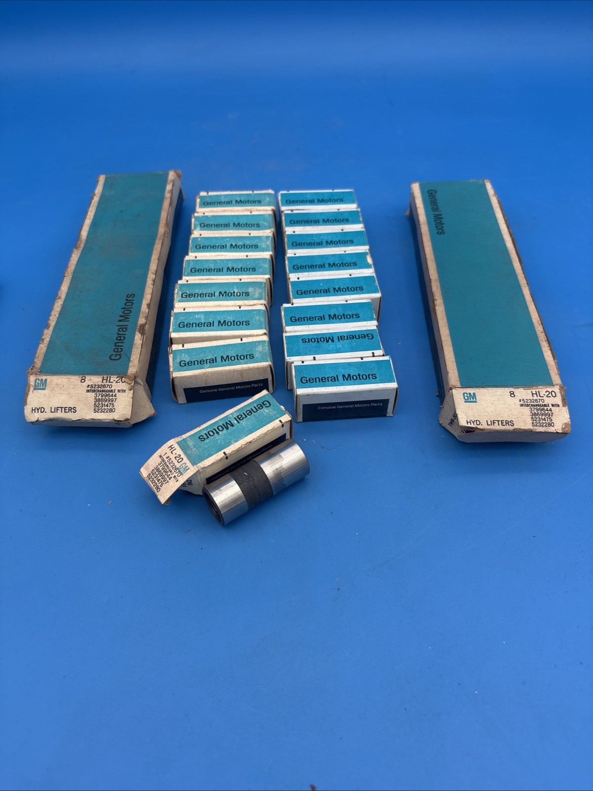 NOS SET OF 16 CHEVY HYDRAULIC CAM CAMSHAFT LIFTERS 283 327 350 400 Corvette
